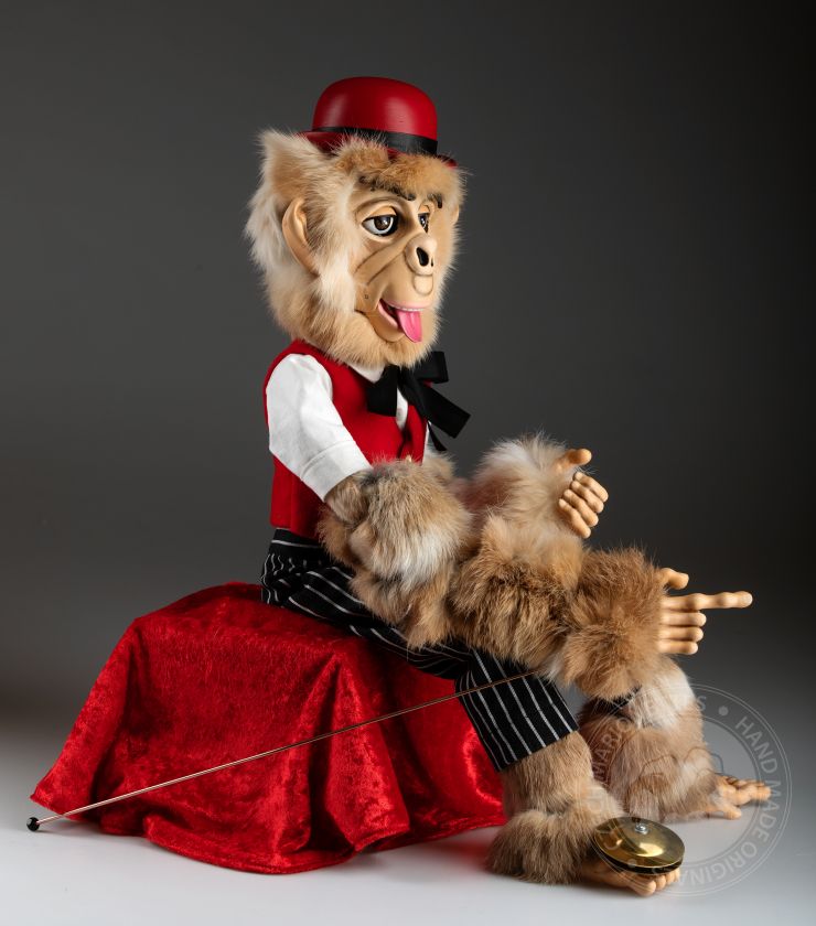 Mr. Monkey Customizable Puppet with Advanced Animatronics - Perfect for Street Performers