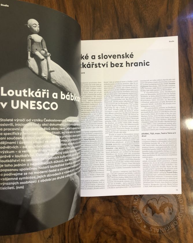 Magazine Loutkář 4/2018