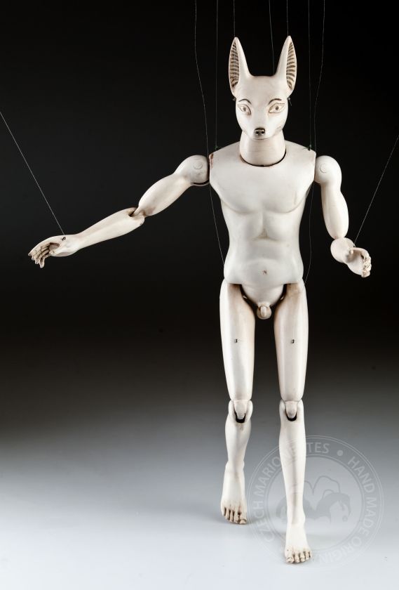 Anubis wooden marionette