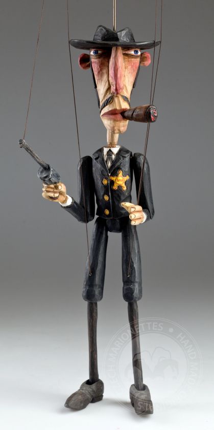 Sherif wooden marionette