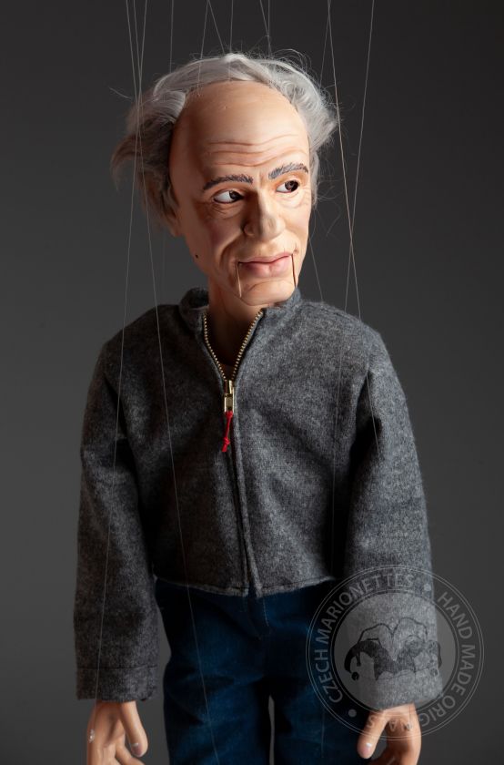 Portrait marionette - 60cm (24inch), movable mouth, movable eyes