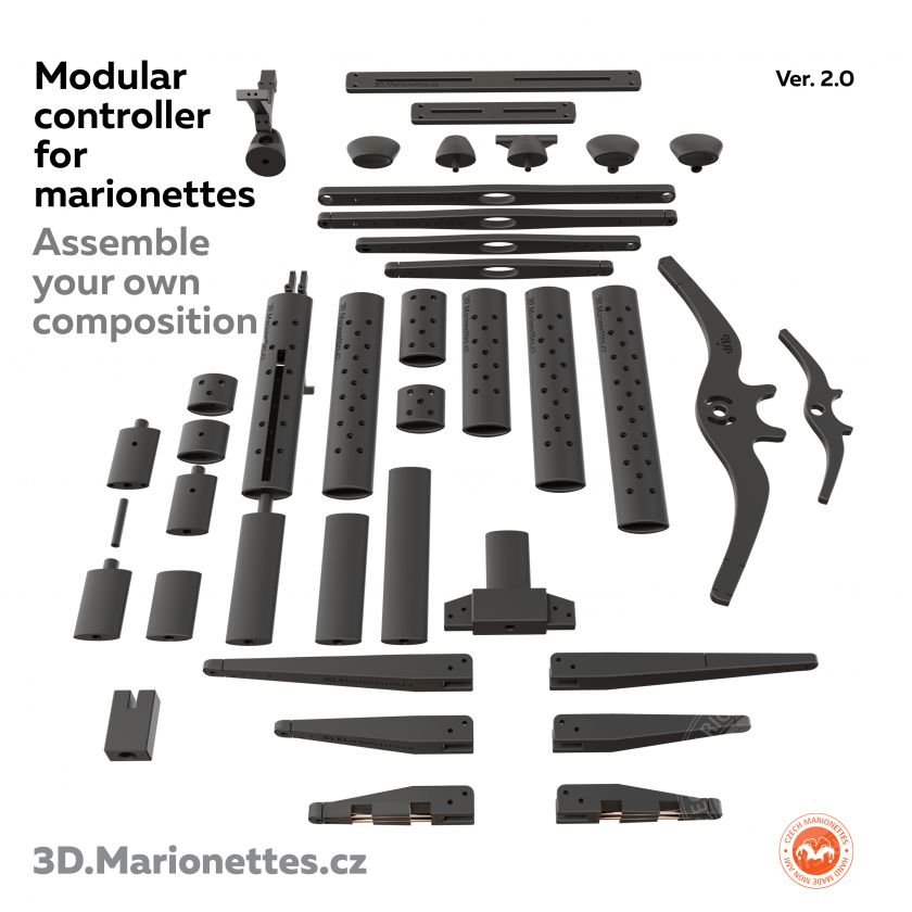 Modular Horizontal Controller for Marionettes – String Puppets