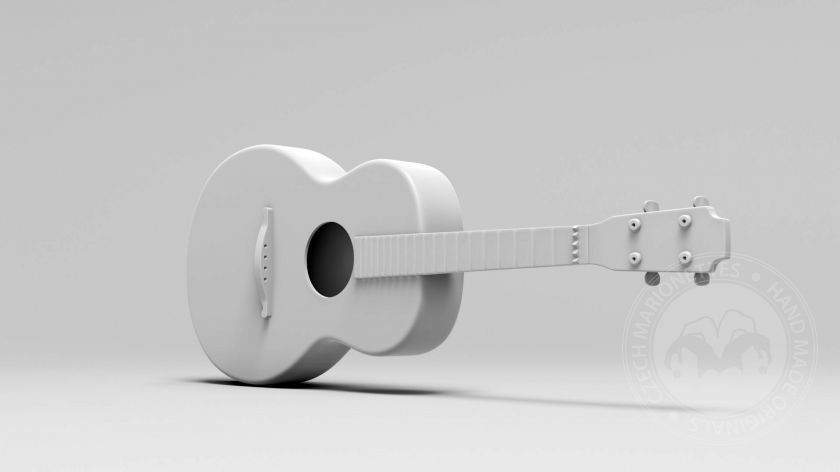 Guitare espagnole pour l'impression 3D