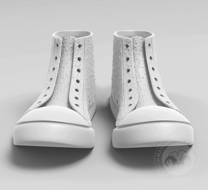 Chaussures Converse High pour impression 3D 120x50x40 mm