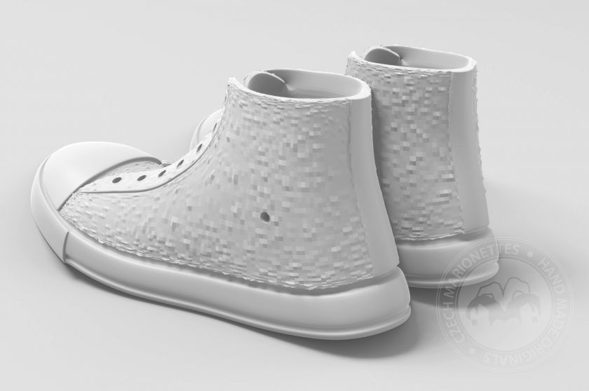 Chaussures Converse High pour impression 3D 120x50x40 mm