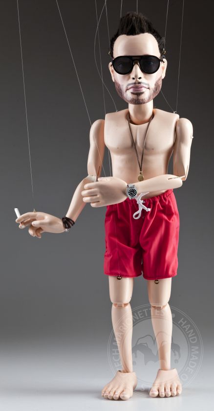 Custom marionette - made based on a photo - 60cm – with removable clothes