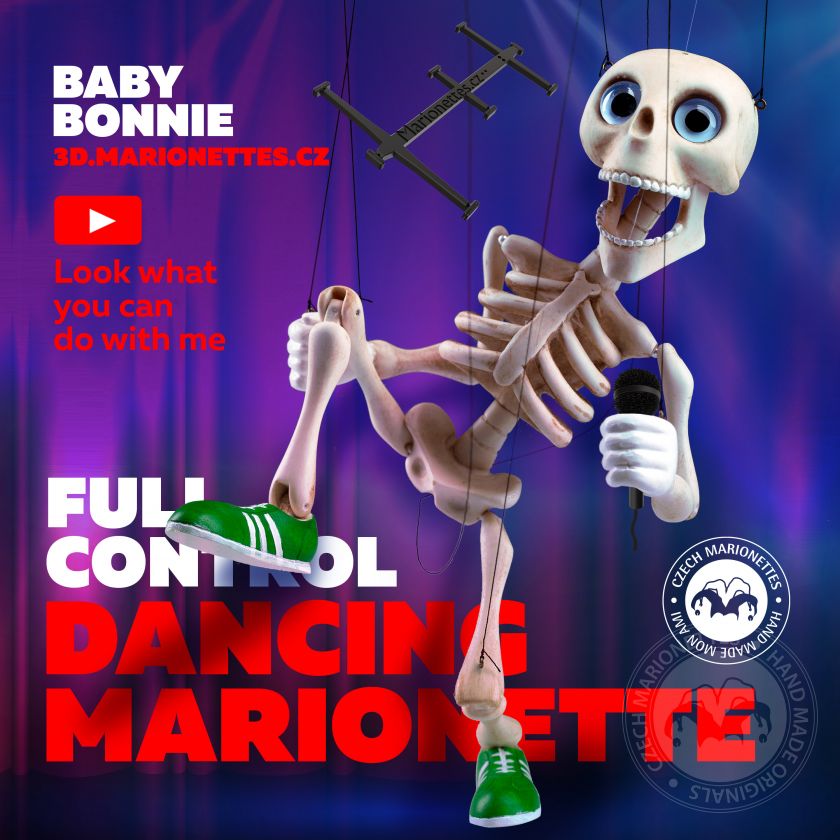 Dancing marionette – Baby Bonnie string puppet – for 3D print