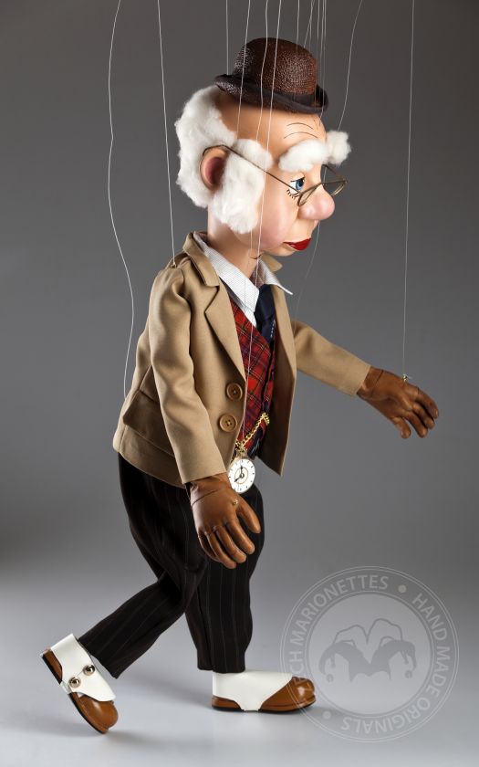 Mr. Bluster marionette - Replica from Howdy Doody TV show