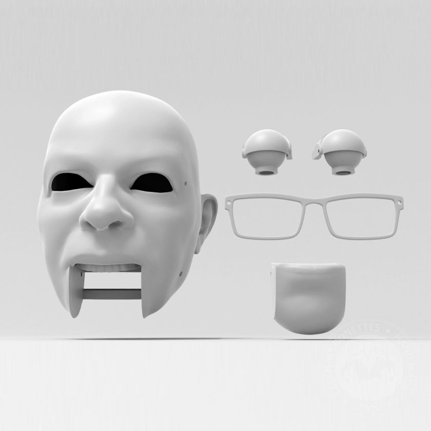 Männer mit Brillen - 3D-Modell für 3D-Druck