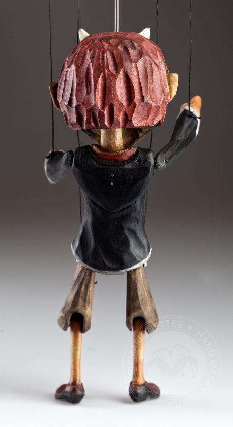 Superstar Teufel - eine Holzmarionette mit originellem Aussehen