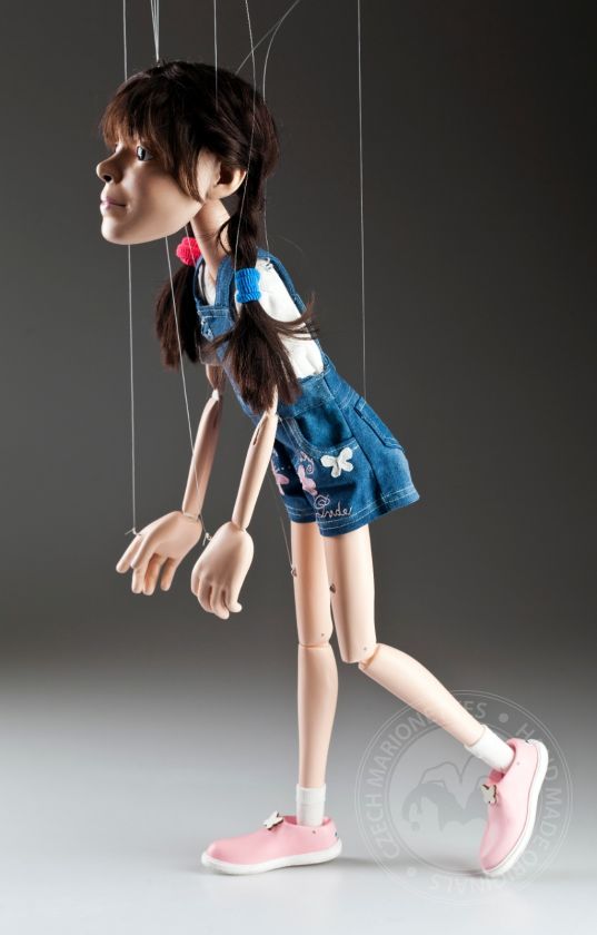 Portrait marionette of cute little girl - 60 cm (24 inch)