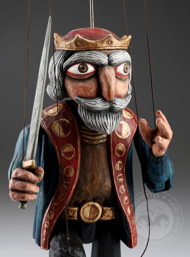 King from old fairy tales - retro marionette puppet