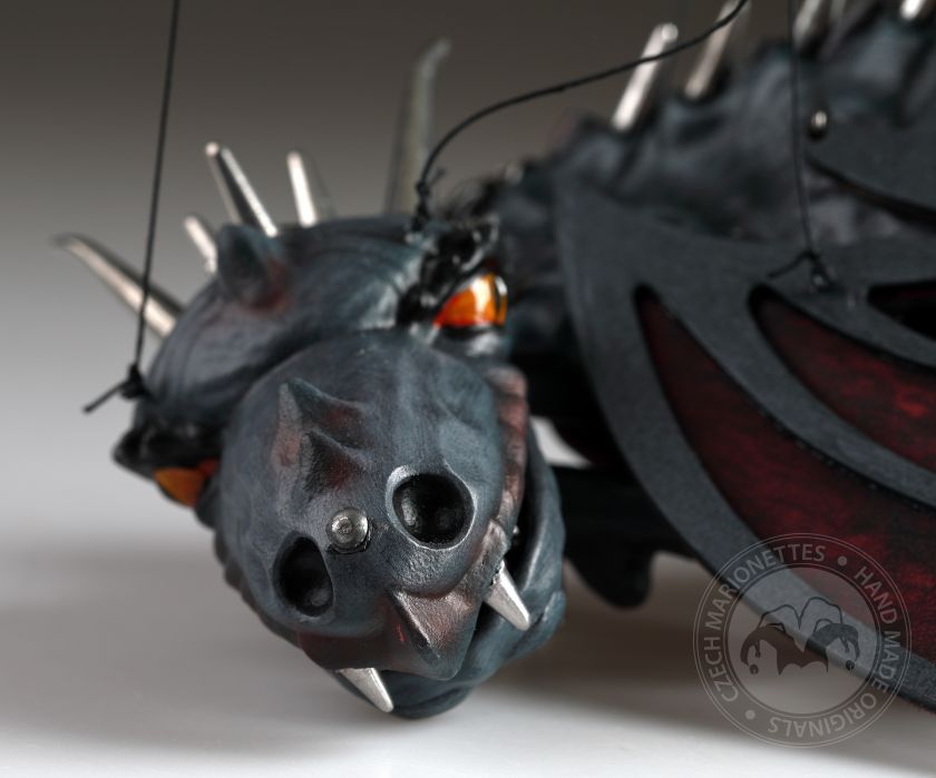 Scary dragon marionette puppet