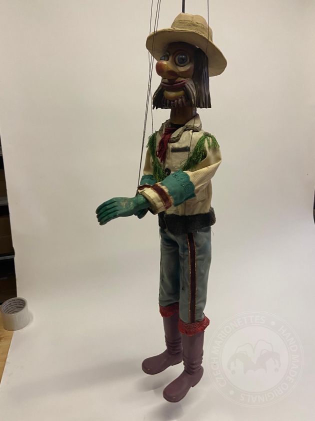 Water Spirit with a Hat - antique marionette