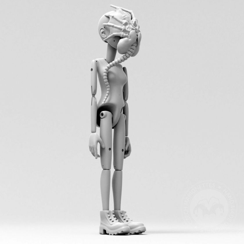 Sigourney Weaver jako Ripley, 3D model pro 3D tisk, na 60cm loutku