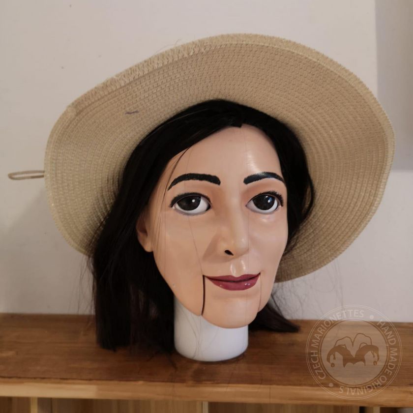 Mistica Signorina, modello 3D di una testa di donna (per marionette da 100 cm)