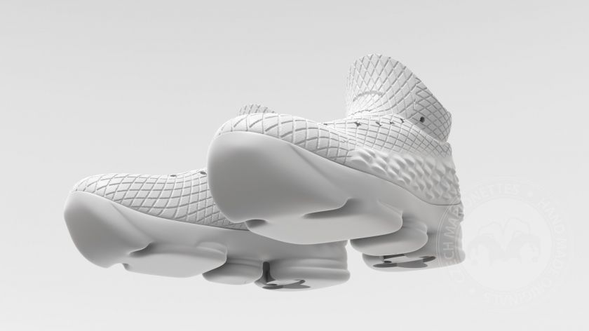 Lebron James, 3D model "modrých" bot pro 100cm loutku pro 3D tisk