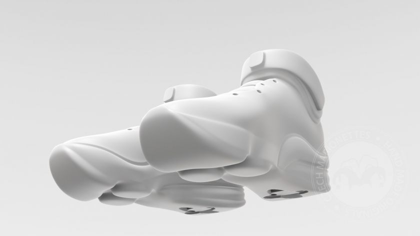 Lebron James, 3D-Modell der "Weiß" Schuhe eines Spielers für eine 100cm-Marionette
