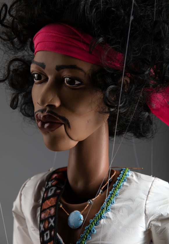 Jimi Hendrix - Portrait marionnette 24 pouces (60 cm) de hauteur