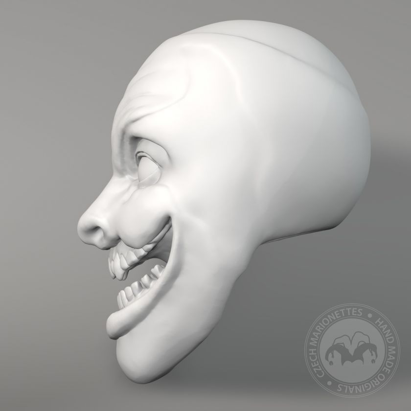 Fiend – Bray Wyatt, 3D model hlavy známého wrestlera pro 60cm loutku, stl file pro 3D tisk