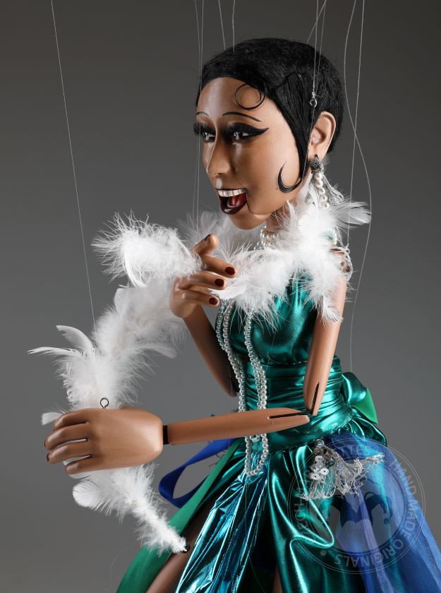 Joséphine Baker - Portrait marionnette 24 pouces (60 cm) de hauteur