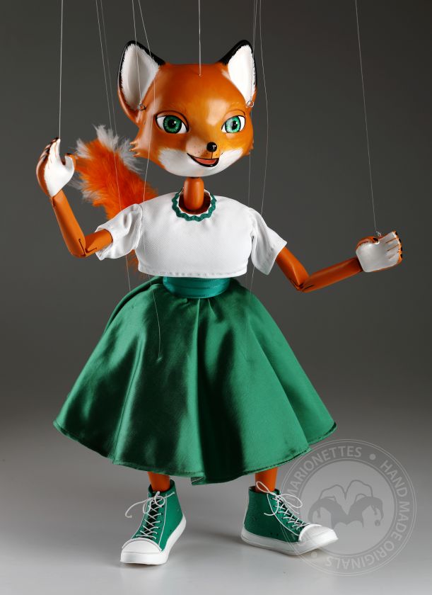 Dancing Fox - 18 inches tall professional marionette