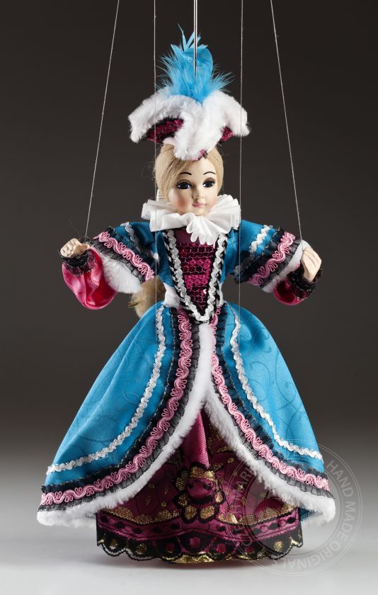 Countess Clara - a puppet of a tender blonde with a fashionable hat