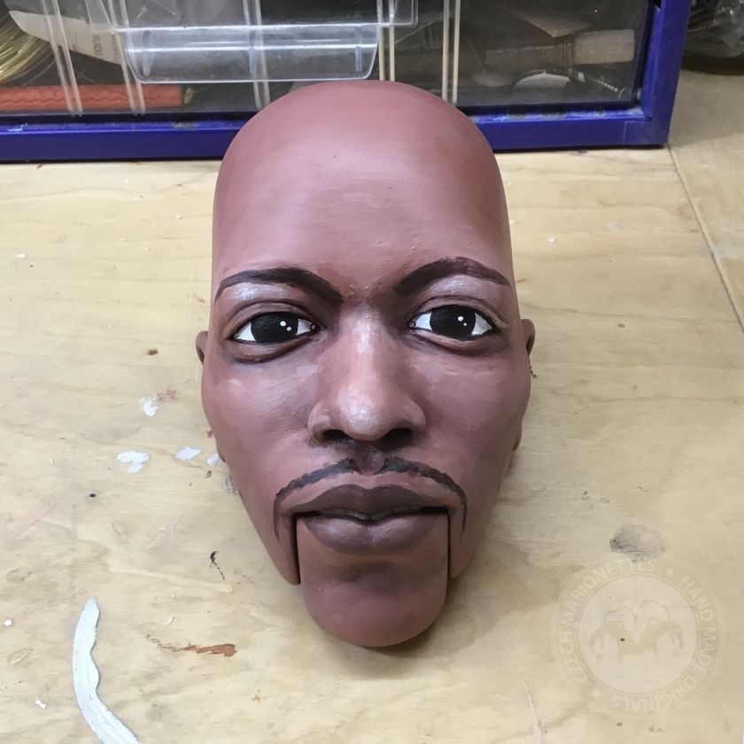 Modello 3D di testa Jimmy Hendrix per stampa 3D 125 mm