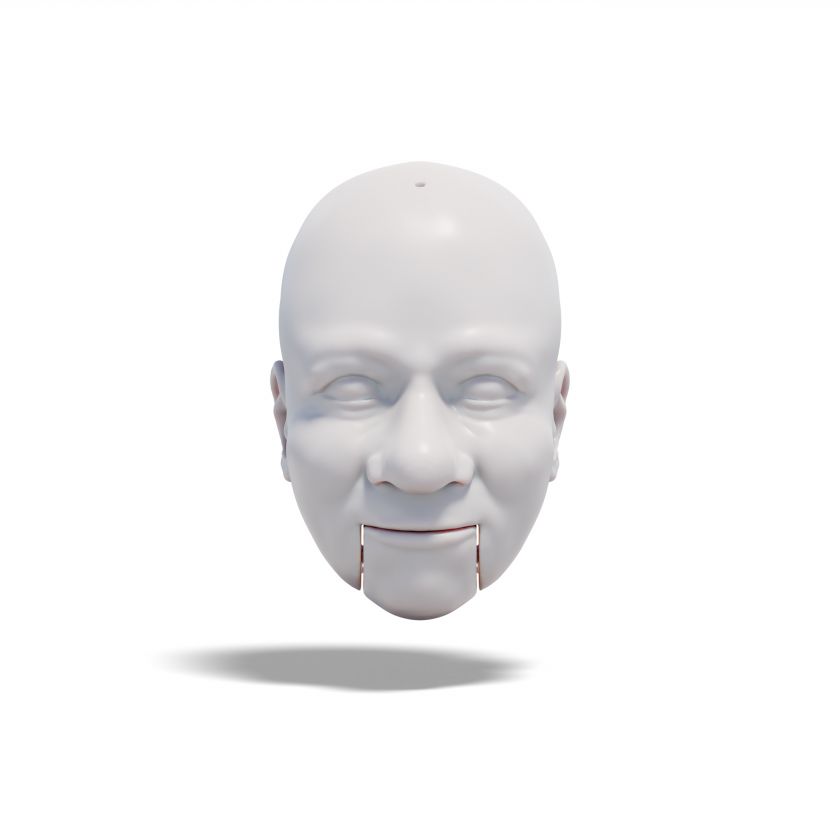 Clarabelle der Clown, 3D-Modell des Kopfes
