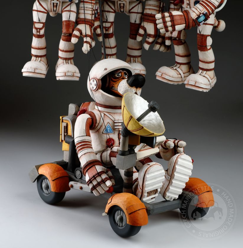Dogstronaus Hand-Carved Marionettes - Mission to Moon
