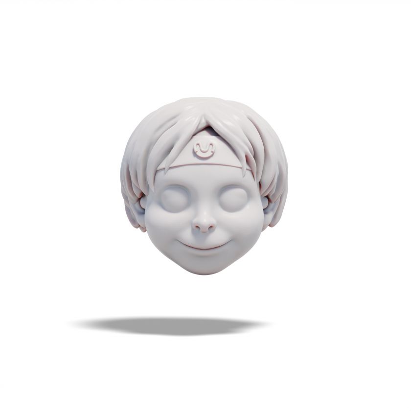 Moody – 3D Model hlavy chlapce pro 3D tisk 4 cm