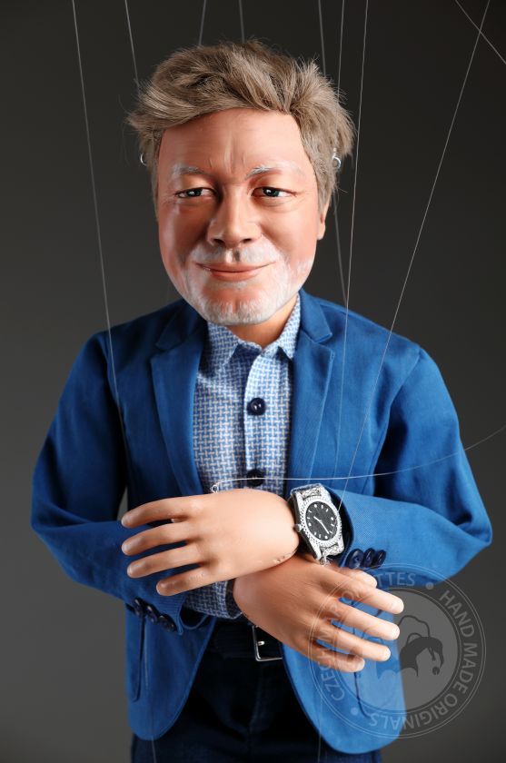 Portrait custom-made Marionette of a man