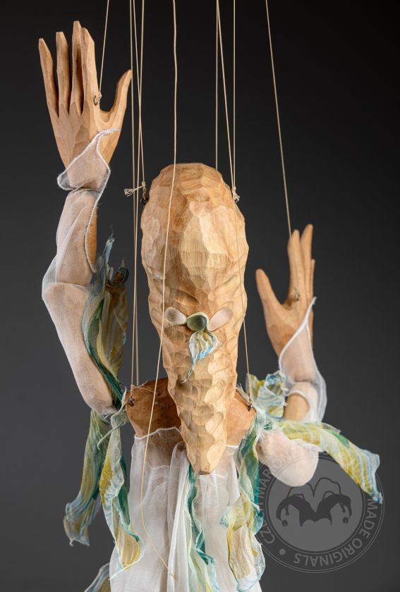 Morning Dew - wooden hand-carved marionette