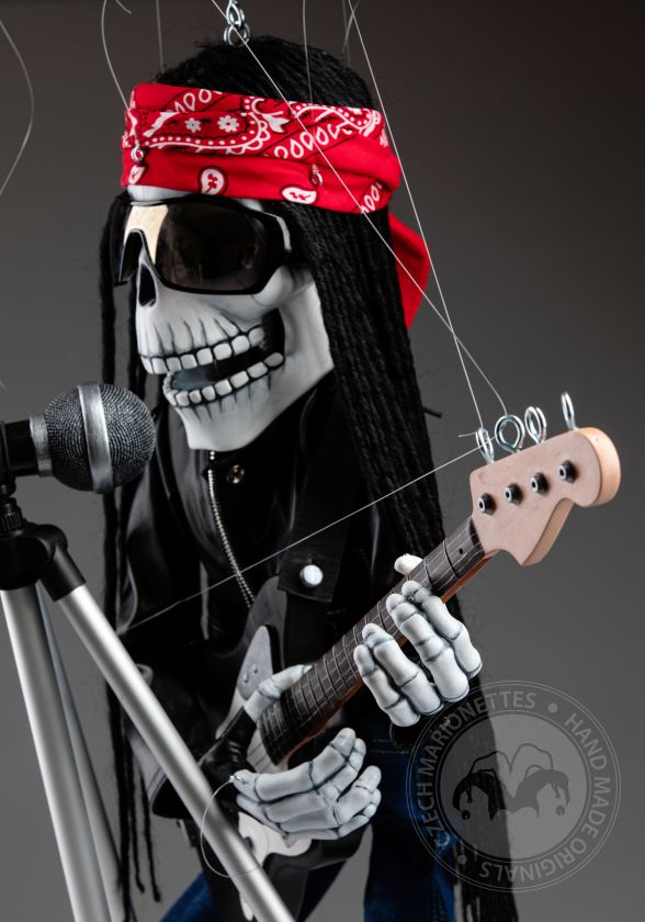 Rockstar Singing Skeleton - Erstaunliche Marionette