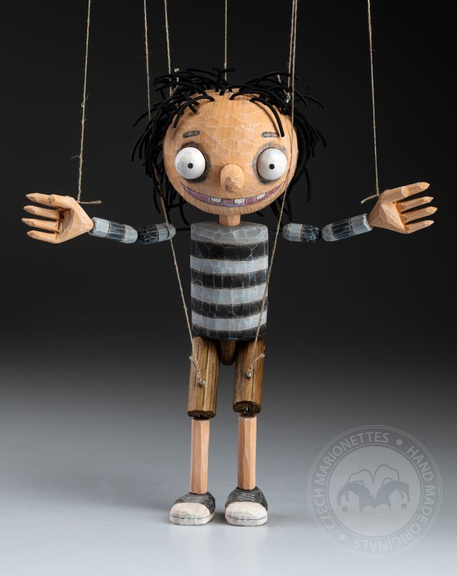 Edgar - jolie marionnette originale en bois