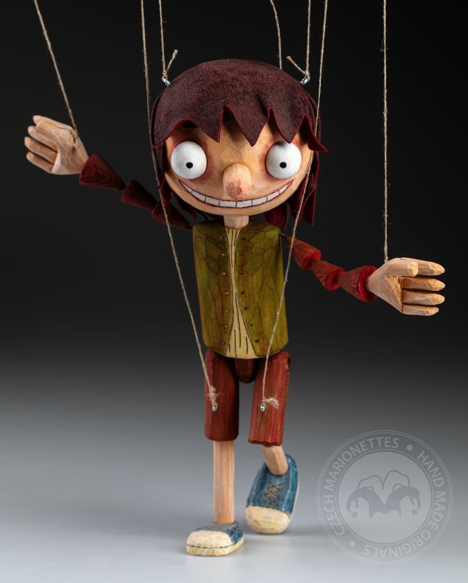 Jester - marionnette en bois originale