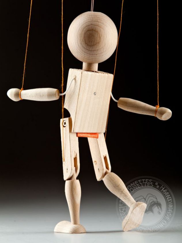 DIY kit - Mini Animáček dřevěná loutka 100 kusů