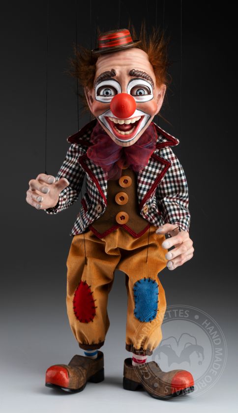 Lachender Clown Tschechische Marionettenpuppe