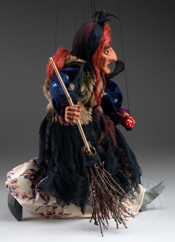 Witch - Handmade Czech Marionette Puppet
