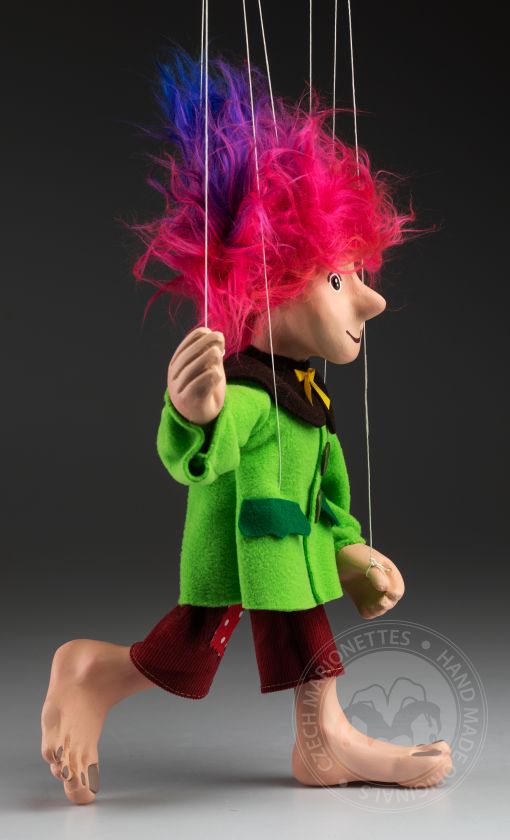 Troll - marionnette colorée