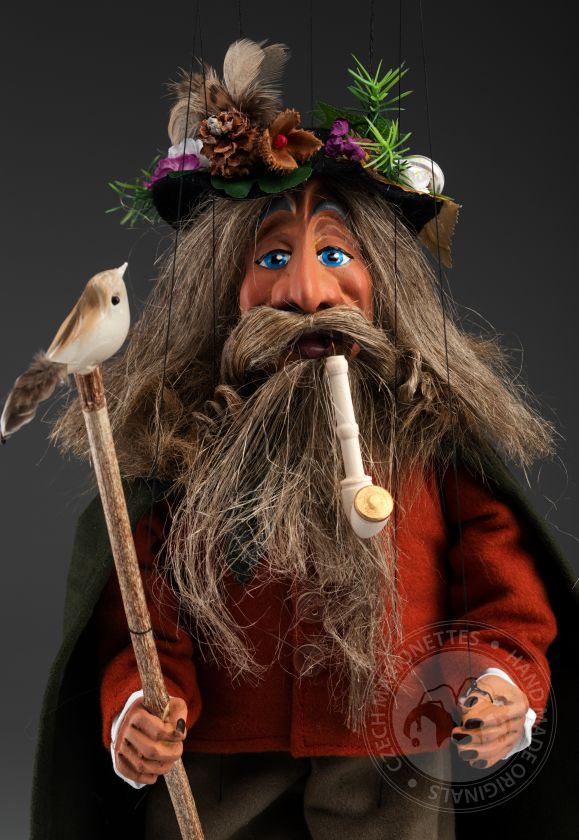 Wanderer - Magic old guy marionette - medium size