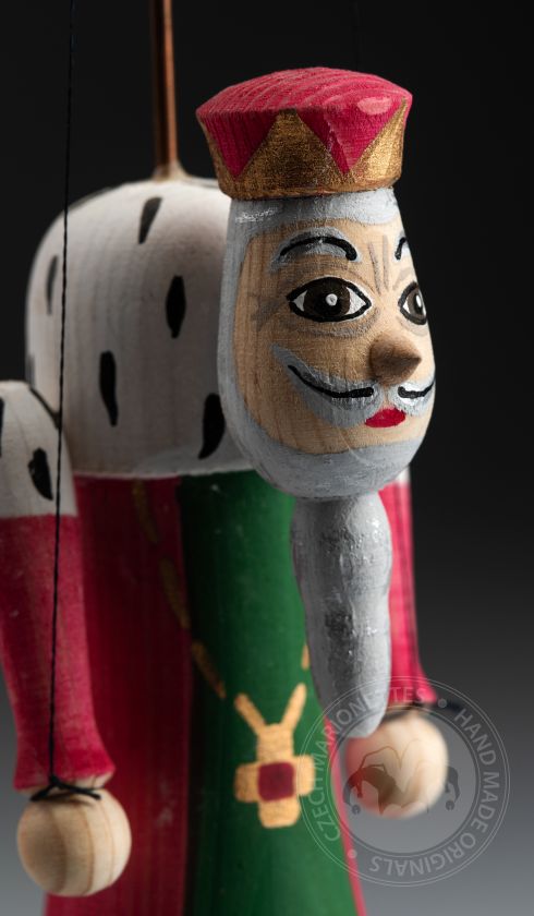 King - Mini Wooden Marionette Puppet