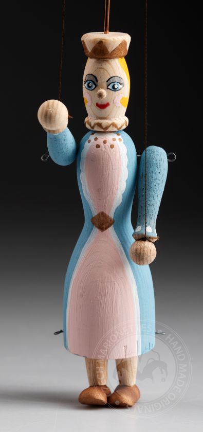 Queen - Mini Wooden Marionette Puppet