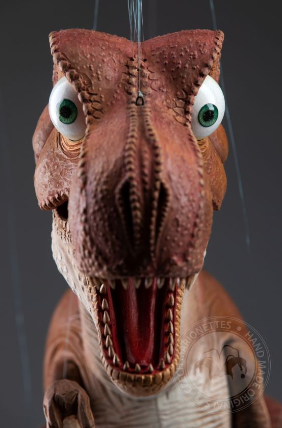 T-Rex - Incroyable chef-d'œuvre de marionnettes sculptées à la main