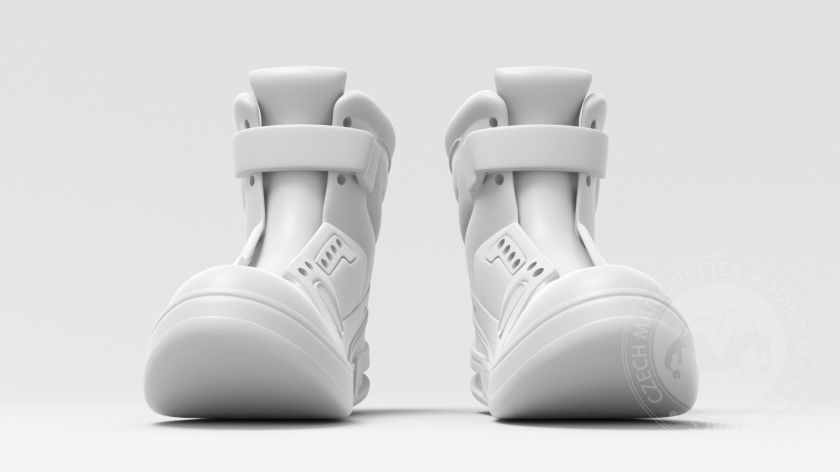 Bottine, modèle 3D de chaussures pour marionnette