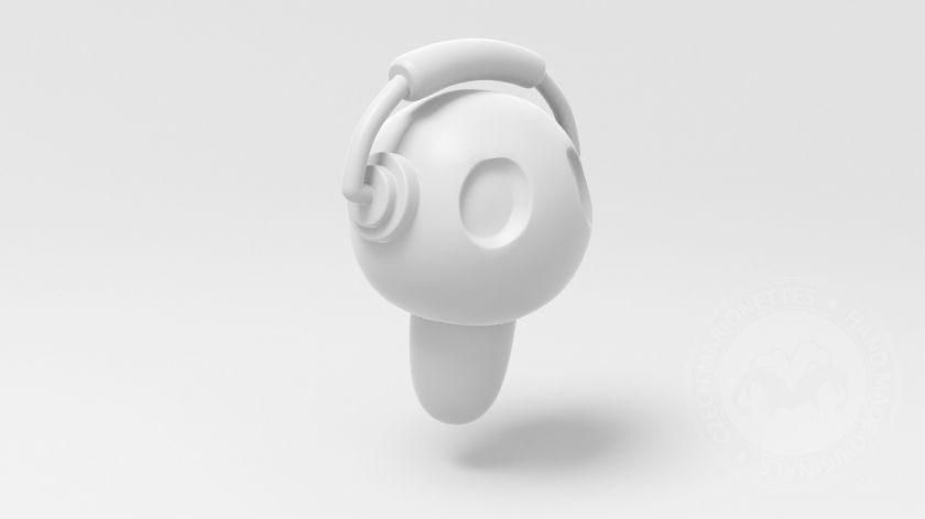 funky man, 3D head model for 3D printing