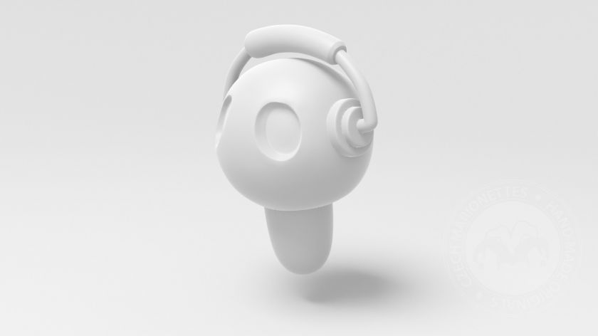 funky man, 3D head model for 3D printing