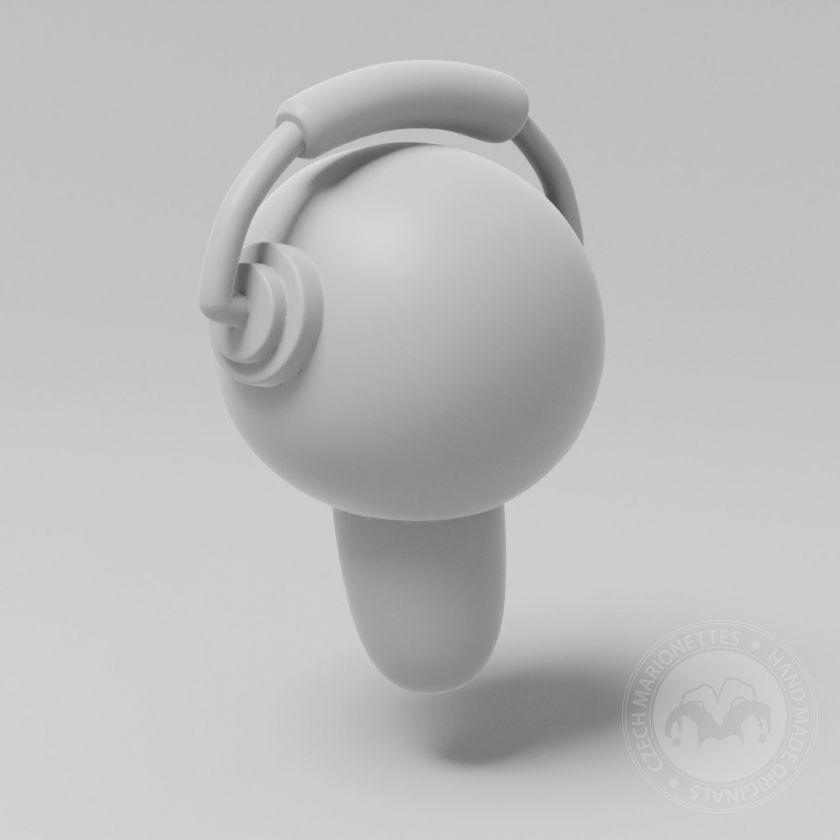 funky man, modèle 3D de tête pour l'impression 3D