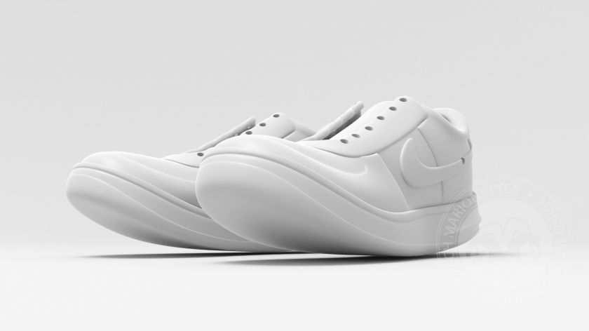 Nike sneakers, 3D printable model for puppet