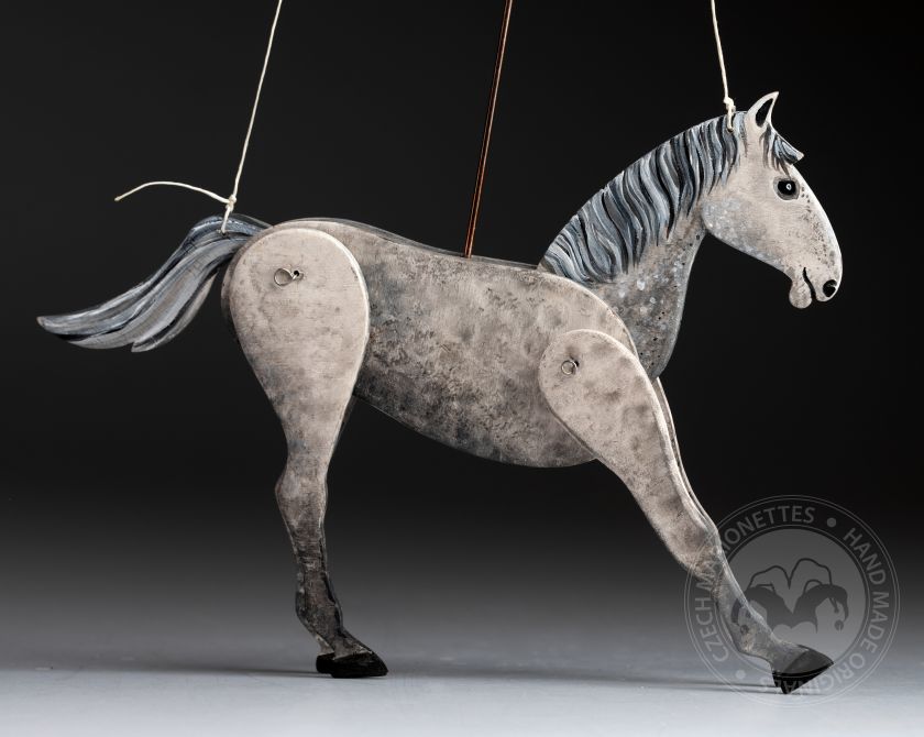 Roan Horse - Dekorative Marionette aus Holz
